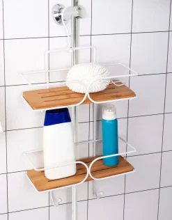 Hängeregal Duschablage Bambus