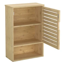Hängeschrank Bambus SANOVA mit Ablage 40 x 20 x 60 cm natur