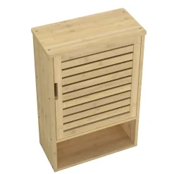 Hängeschrank Bambus SANOVA mit Ablage 40 x 20 x 60 cm natur