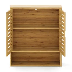 Hängeschrank Bambus SANOVA mit Ablage 59 x 21 x 67 cm natur