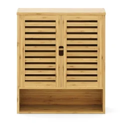 Hängeschrank Bambus SANOVA mit Ablage 59 x 21 x 67 cm natur