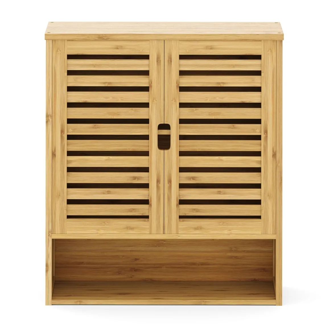 Hängeschrank Bambus SANOVA mit Ablage 59 x 21 x 67 cm natur