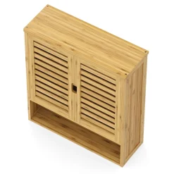 Hängeschrank Bambus SANOVA mit Ablage 59 x 21 x 67 cm natur