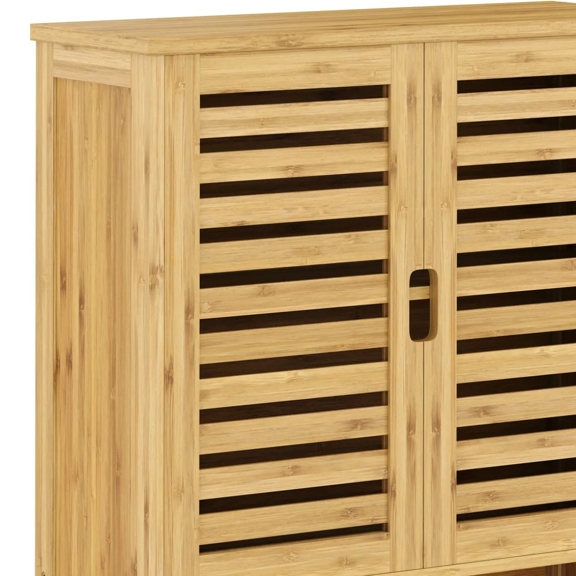 Hängeschrank Bambus SANOVA mit Ablage 59 x 21 x 67 cm natur