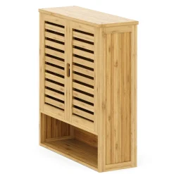 Hängeschrank Bambus SANOVA mit Ablage 59 x 21 x 67 cm natur