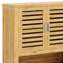 Hängeschrank Bambus VARA mit Ablage 62 x 21 x 66 cm natur