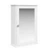 Hängeschrank FONTANA mit Spiegel 34 x 15 x 53 cm weiss
