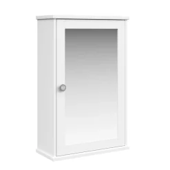 Hängeschrank FONTANA mit Spiegel 34 x 15 x 53 cm weiss
