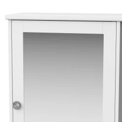 Hängeschrank FONTANA mit Spiegel 34 x 15 x 53 cm weiss