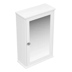 Hängeschrank FONTANA mit Spiegel 34 x 15 x 53 cm weiss