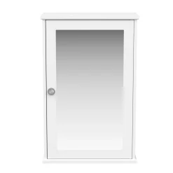 Hängeschrank FONTANA mit Spiegel 34 x 15 x 53 cm weiss