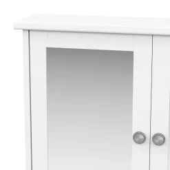 Hängeschrank FONTANA mit Spiegel 56 x 13 x 58 cm weiss