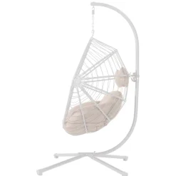 Hängesessel mit Gestell LAOS beige