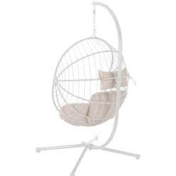 Hängesessel mit Gestell LAOS beige