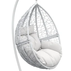 Hängesessel mit Gestell PANAMA weiss/weiss