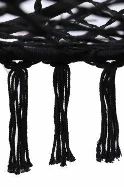 Hängesessel schwarz mit Kissen