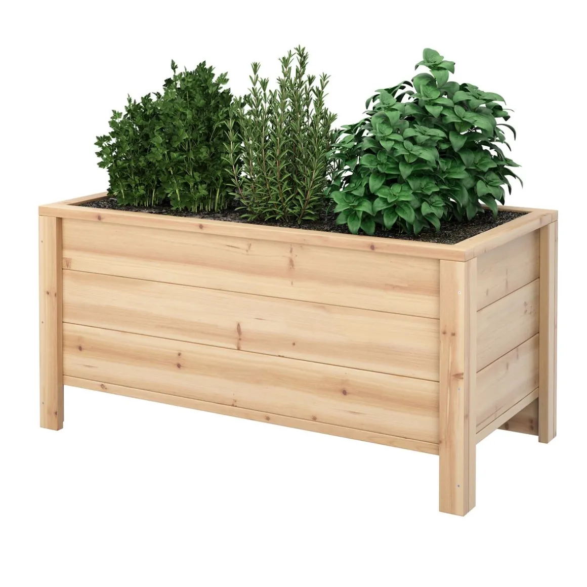 Hochbeet Holz 86 x 44 x 42 cm