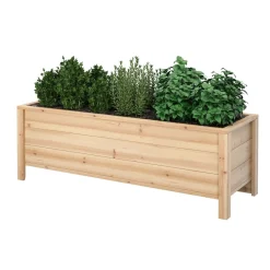 Hochbeet Holz 126 x 44 x 42 cm