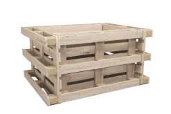 Hochbeet mit 4 Paletten Holz 149 x 120 x 80 cm