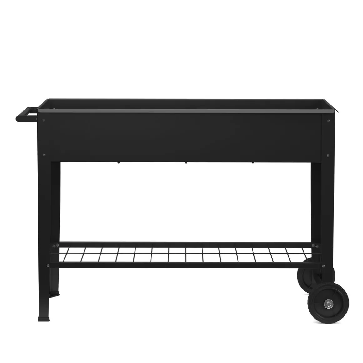 Hochbeet Stahl mit Räder 110 x 33 x 80 cm