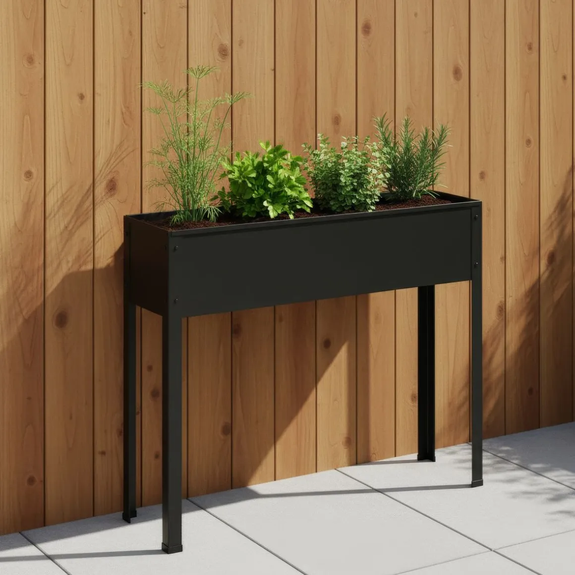 Hochbeet Stahl 100 x 27 x 80 cm