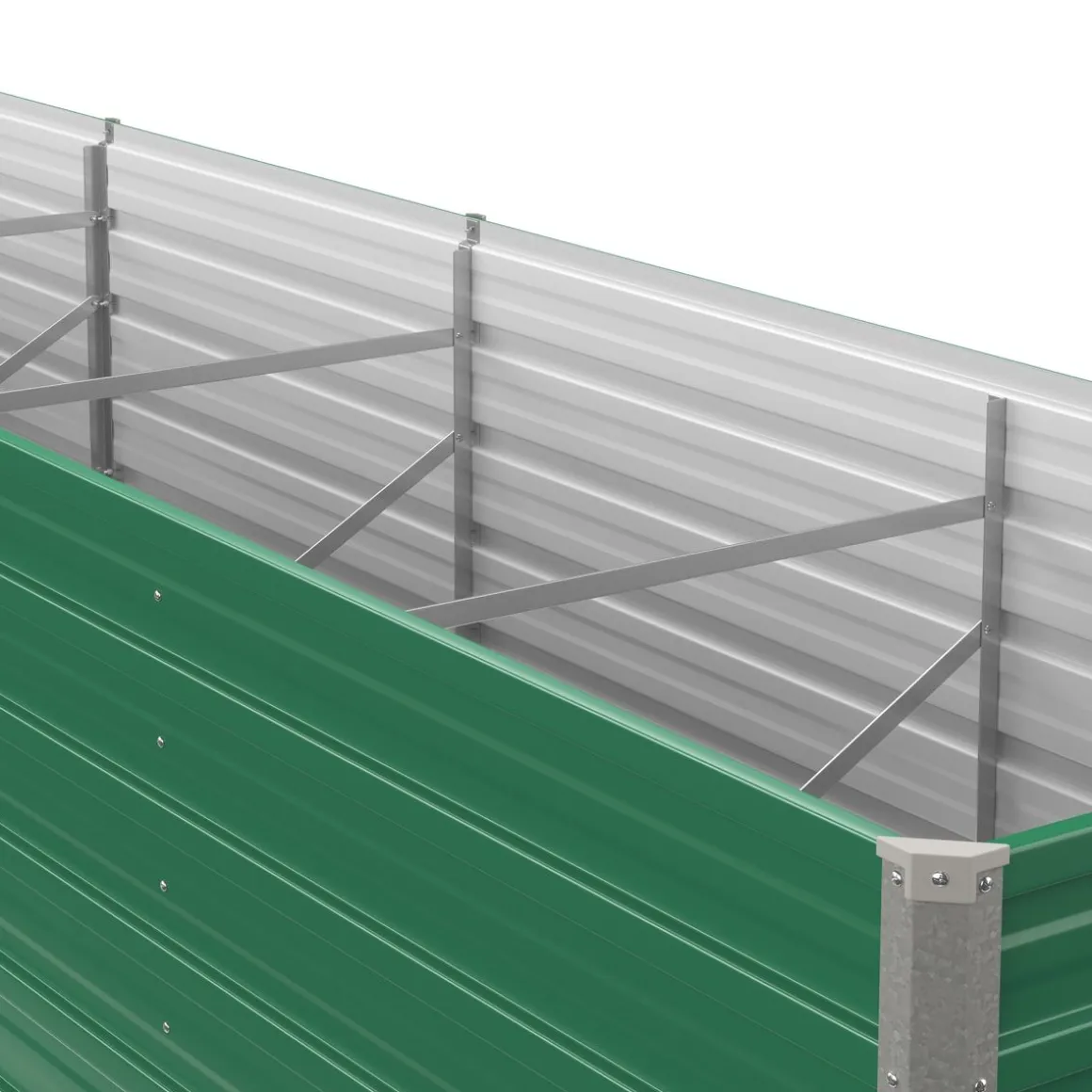 Hochbeet Stahl 400 x 80 x 77 cm