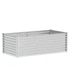 Hochbeet Stahl 180 x 90 x 60 cm silber