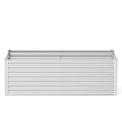 Hochbeet Stahl 180 x 90 x 60 cm silber