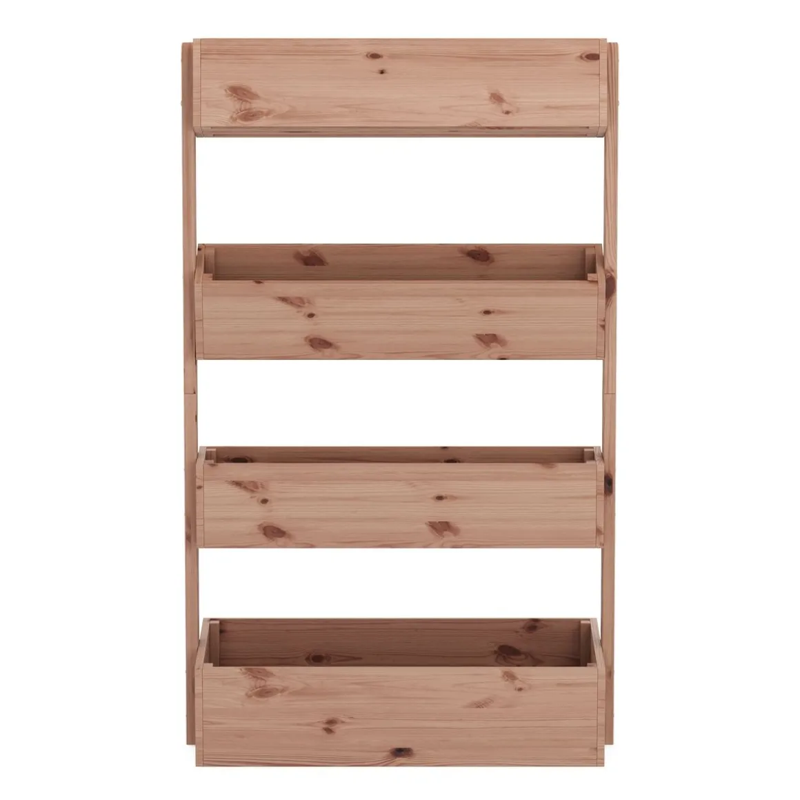 Hochbeet Vertikalbeet Holz 85 x 45 x 140 cm natur