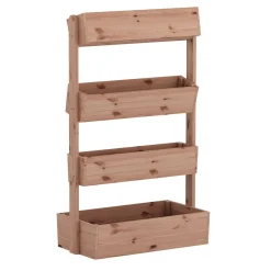 Hochbeet Vertikalbeet Holz 85 x 45 x 140 cm natur