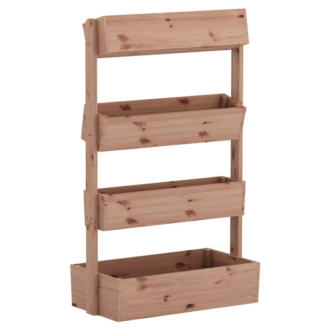 Hochbeet Vertikalbeet Holz 85 x 45 x 140 cm natur