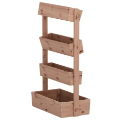 Hochbeet Vertikalbeet Holz 85 x 45 x 140 cm natur