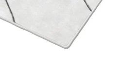 Hochflor Teppich EVE 160 x 220 cm beige/schwarz