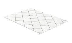 Hochflor Teppich EVE 160 x 220 cm beige/schwarz