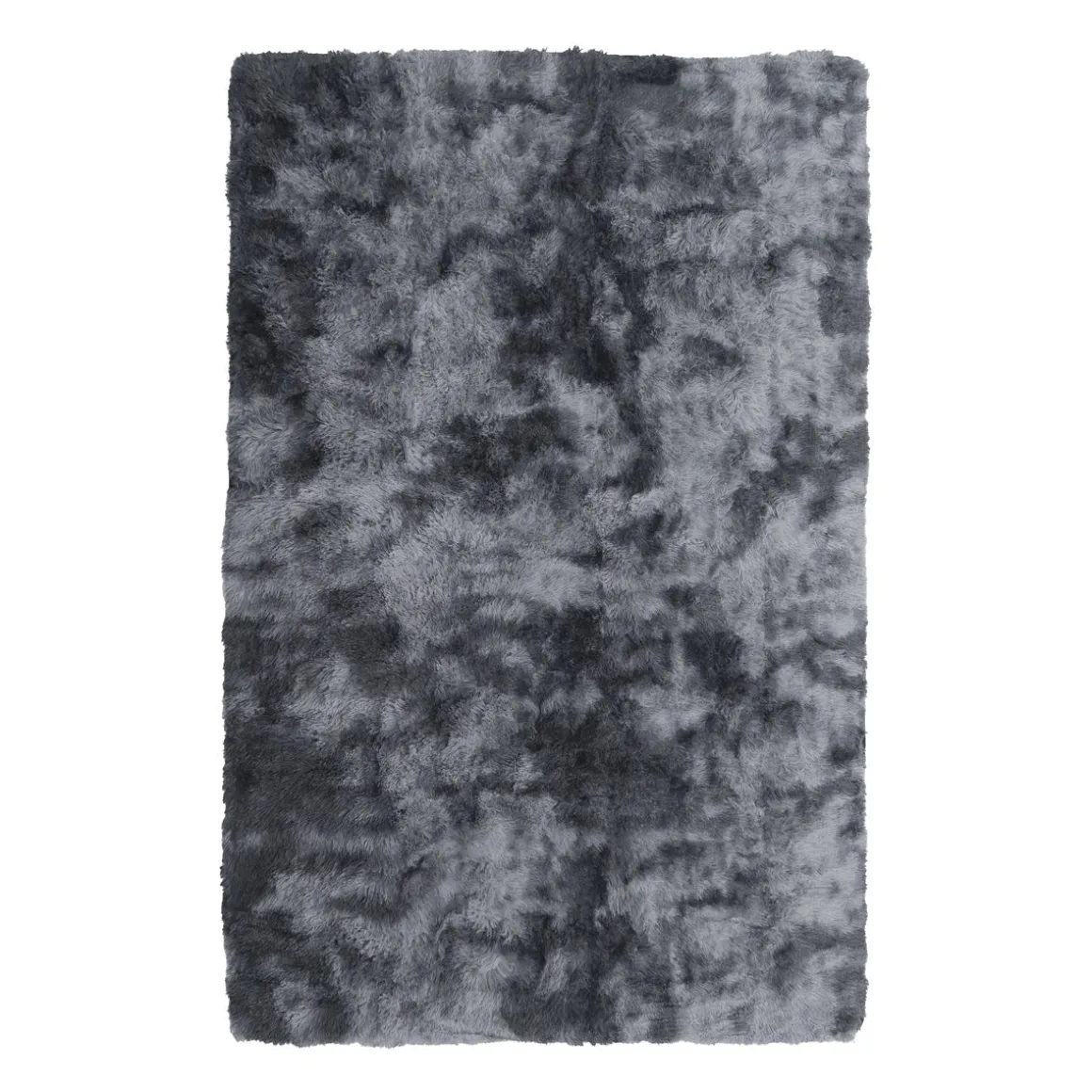Hochflor Teppich flauschig 120 x 180 cm grau