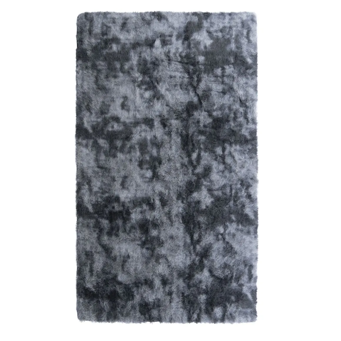 Hochflor Teppich flauschig 150 x 240 cm grau