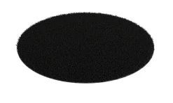 Hochflor Teppich rund 120 cm anthrazit