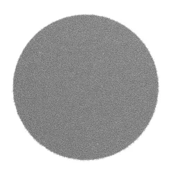 Hochflor Teppich rund 120 cm grau