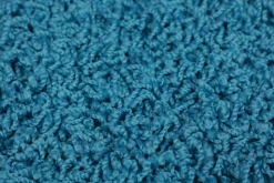 Hochflor Teppich rund 120 cm türkis