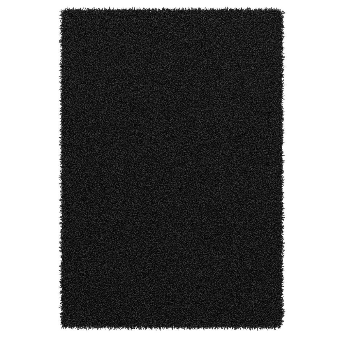 Hochflor Teppich 80 x 150 cm anthrazit