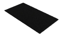Hochflor Teppich 80 x 150 cm anthrazit