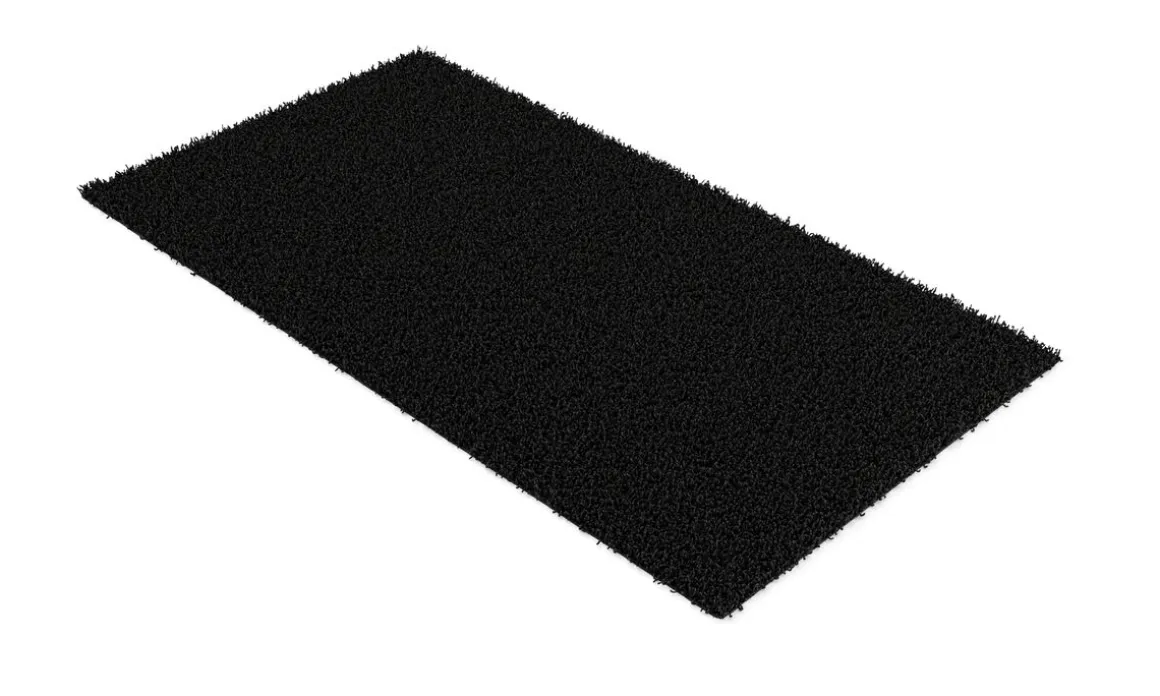Hochflor Teppich 80 x 150 cm anthrazit