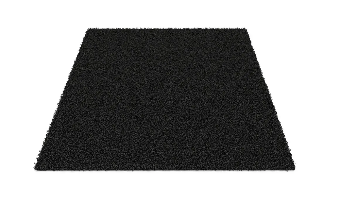 Hochflor Teppich 160 x 230 cm anthrazit