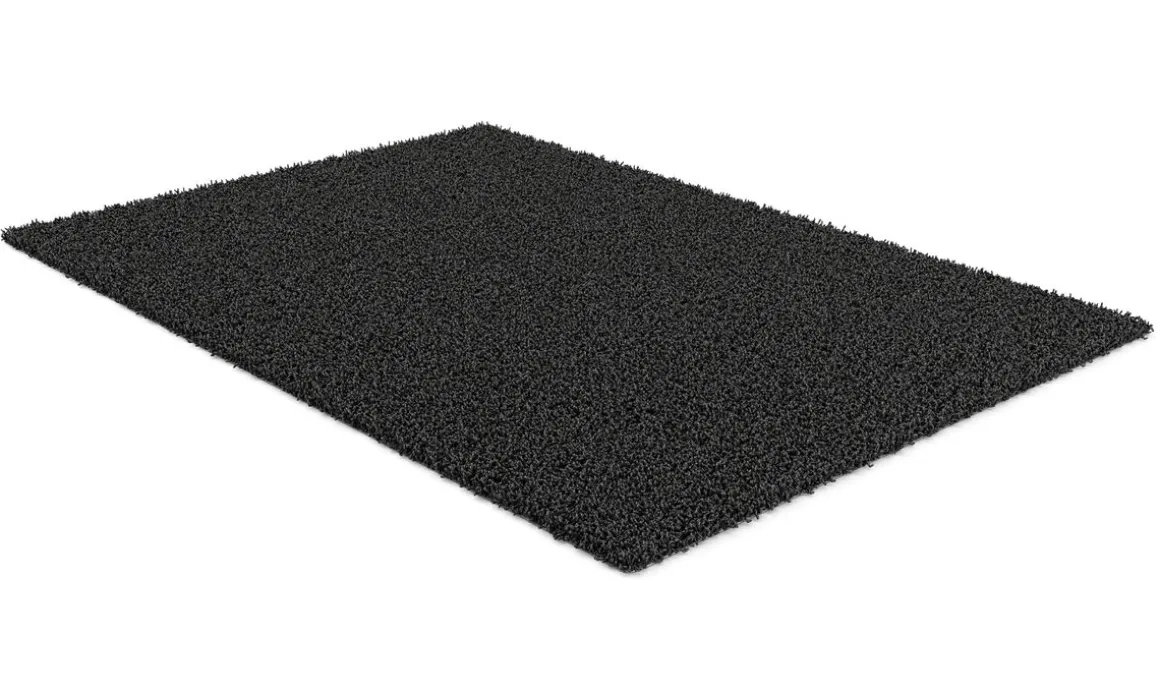Hochflor Teppich 160 x 230 cm anthrazit