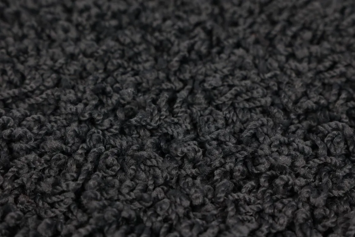 Hochflor Teppich 120 x 170 cm anthrazit