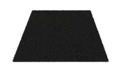 Hochflor Teppich 200 x 290 cm anthrazit