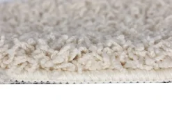 Hochflor Teppich 160 x 230 cm creme