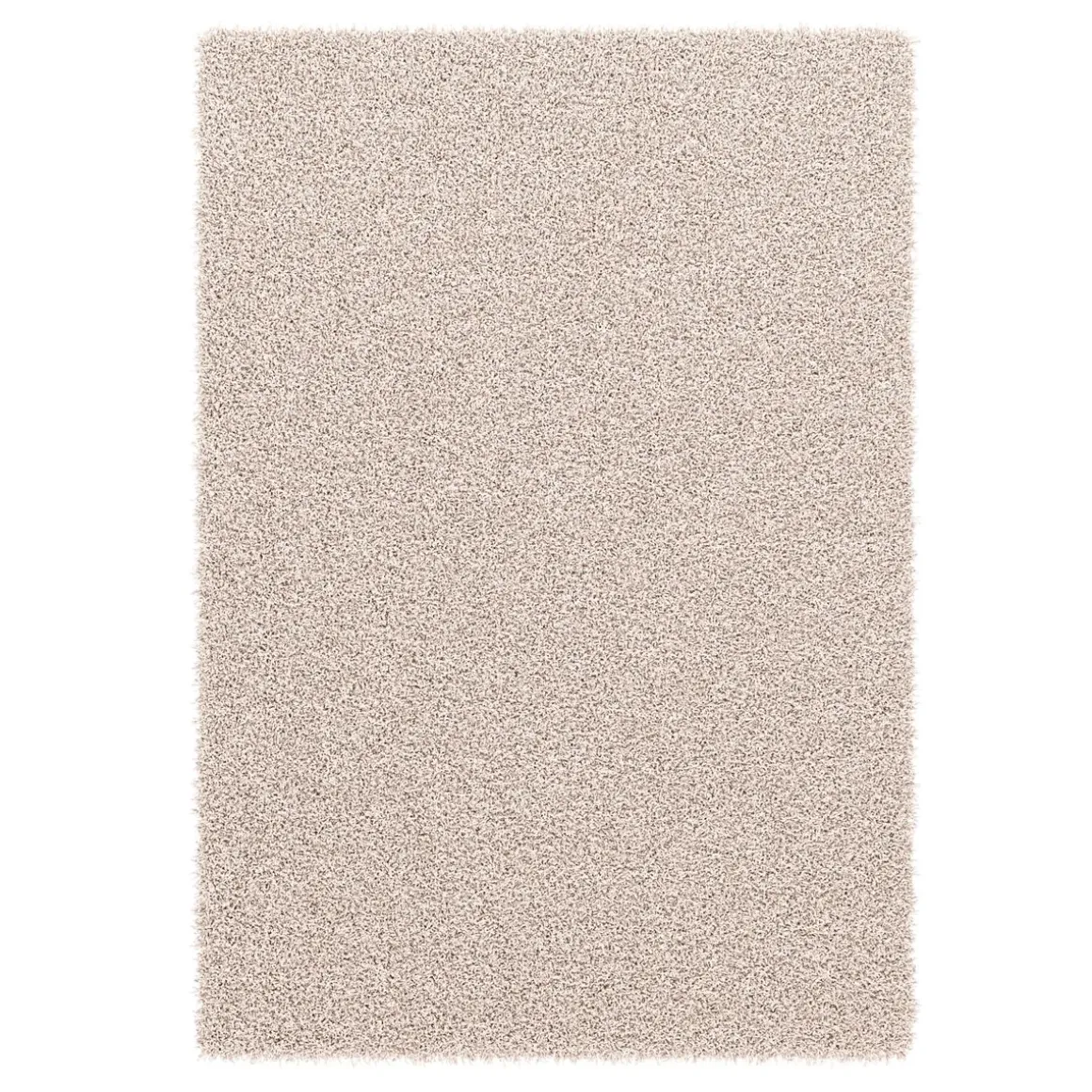Hochflor Teppich 160 x 230 cm creme
