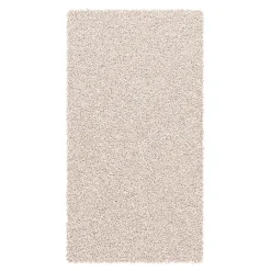 Hochflor Teppich 60 x 110 cm creme