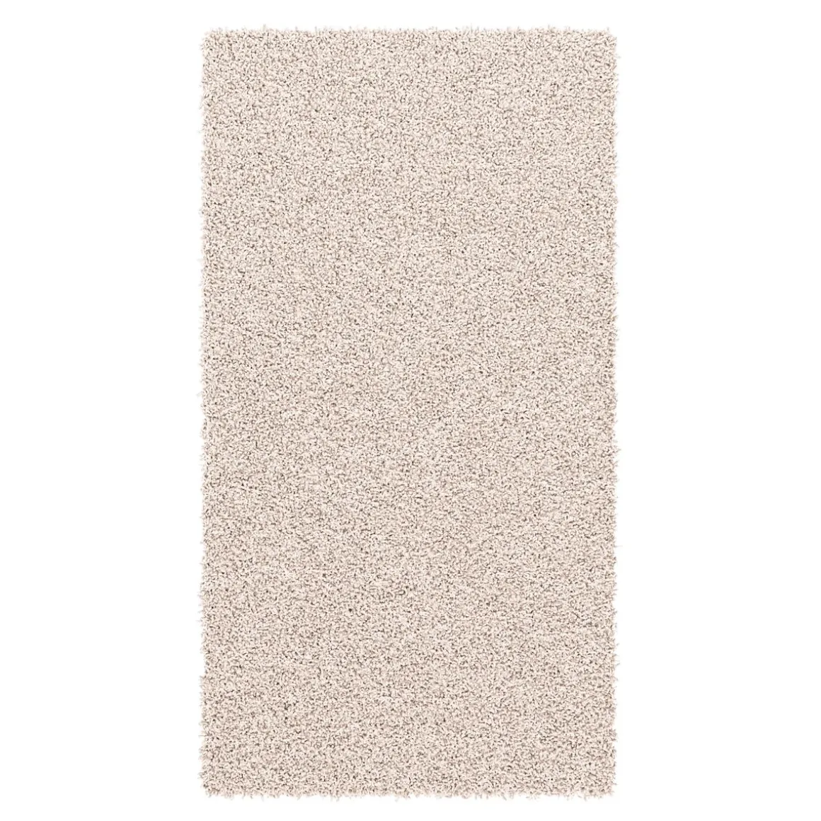 Hochflor Teppich 60 x 110 cm creme
